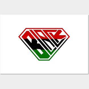 Black SuperEmpowered (Red, Green Posters and Art